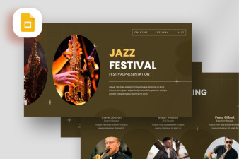 Jazz Festival Google Slide Template